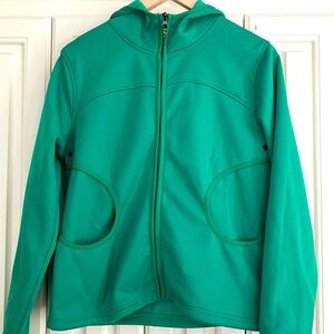Burton Green Zip Up Hooded Sweatshirt Jacket Size‎ Large
